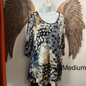Artistic Patterned Women's Tunic